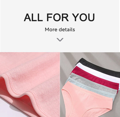 Cotton Panties Jacquard Design Pattern Women Panties Underwear Sexy Female Lingerie Briefs Solid Color Intimate Pantys for Woman