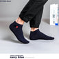 3/5Pairs High Quality Bamboo Fiber Men‘s And Women Socks Embroidery Boat Ankle Socks Men Gifts Spring Summer Socks