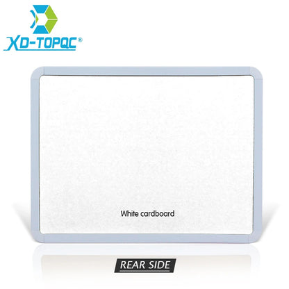 4 Styles Magnetic Whiteboard 1pc PVC Frame Message White Board On Fridge Round Angle Decoration Message Drawing Board For Notes