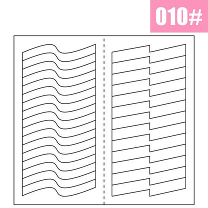 2pcs French Manicure Nail Wraps Stickers, Nail Art Form Fringe Tip Guides for DIY Nail Decoration