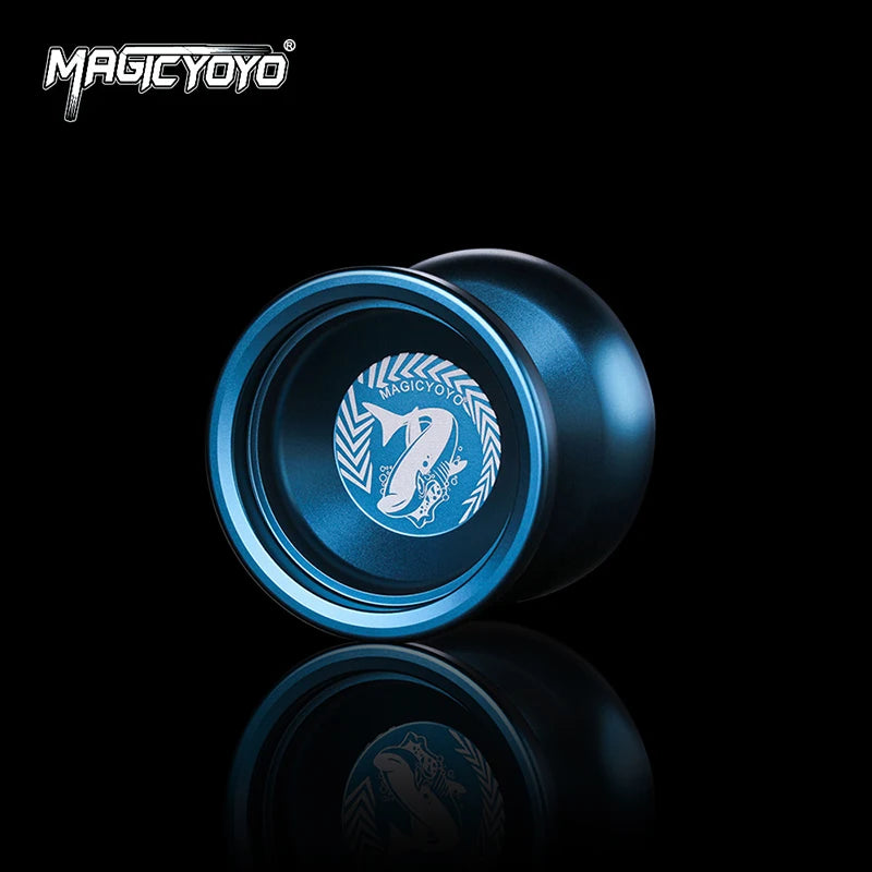 MAGICYOYO--N12 Great White Shark Delicate Touch Lasting Sleep Game Ball Promotions Classic Professional Metal YO-YO Toy Gift