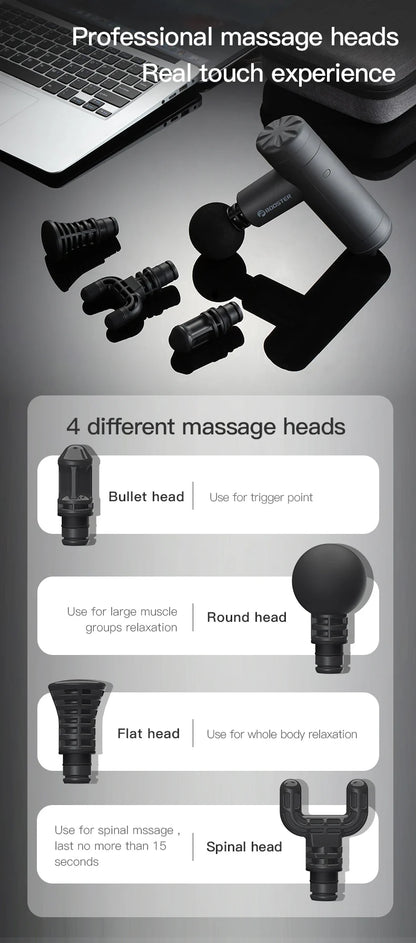 Booster Mini X Massage Gun Percussion Back and Neck Massager Electric Vibrators Portable Fitness Mini Body Massage Machine