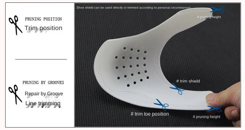 Crease Protector Shoe Anti Crease Bending Crack Toe Cap Support Shoe Stretcher Lightweight Keeping Shield Sneakers winter care