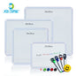 4 Styles Magnetic Whiteboard 1pc PVC Frame Message White Board On Fridge Round Angle Decoration Message Drawing Board For Notes