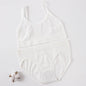 Women Seamless Bra And Panties Set U-Back Bralette Top Comfort Breathable Briefs Ribbed Sexy Lingerie Sports Underwear Set
