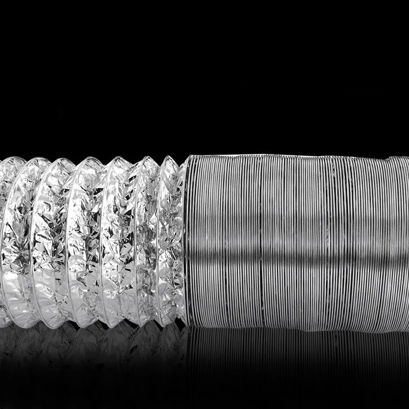 80-200mm Ventilator Pipe Aluminum Air Ventilation Hose for Bathroom Kitchen System Vent Exhaust Duct Tube Accessories