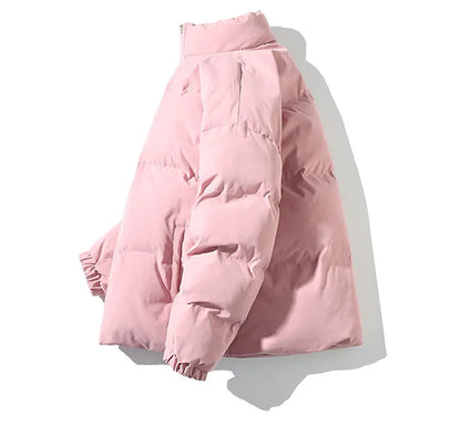 Winter Jacket Men Parkas Thicken Warm Coat Mens Stand Collar Solid Color Casual Parka Women Fashion New Streetwear 5XL