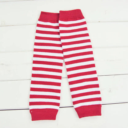 Baby Leg Warmers Girl Cotton Socks Children Rainbow Striped Crawling Knee Pads Colorful Knitted Leggings Winter Soft Sock