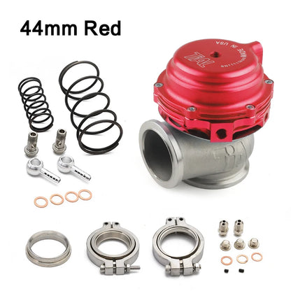 Water Cooler 44mm Wastegate External Turbo With Flange Hardware MV-R Water Cooled With Logo Red Blue Black
