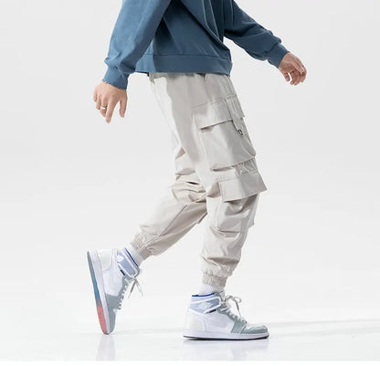 Streetwear Black Mens Harem Joggers Pants Men Cargo Pants 2024 Hip Hop Casual Pockets Sweatpants Male Oversized Fashion Trousers