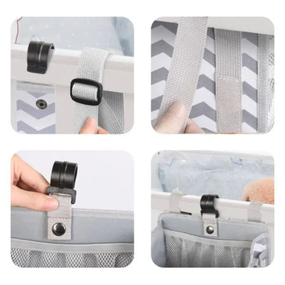 Diaper Stacker Hanging Storage Bags Nursery Organizer for Changing Table Crib or Wall Baby Shower Gifts