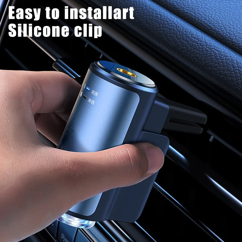Electric Auto Air Diffuser Aroma Car Air Vent Humidifier Mist Wood Grain Oil Aromatherapy Car Air Freshener Perfume Fragrance