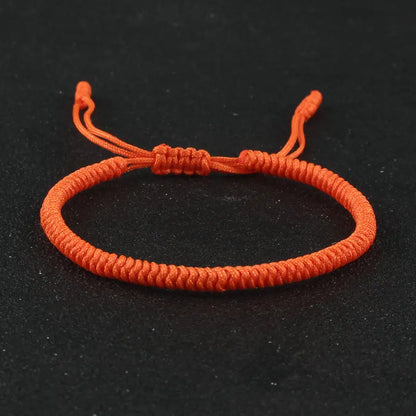 Tibetan Buddhist Bracelet Lucky Handmade Braided Adjustable King Kong Knot Red Thread Charm Bracelets for Women Men Couple Lover