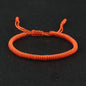 Tibetan Buddhist Bracelet Lucky Handmade Braided Adjustable King Kong Knot Red Thread Charm Bracelets for Women Men Couple Lover