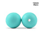 LOFCA 40pcs 12mm Silicone Beads Teething Chew Beads Food Grade Teether Necklace BPA Free Diy Jewelry Baby Teether Toy Pacifier