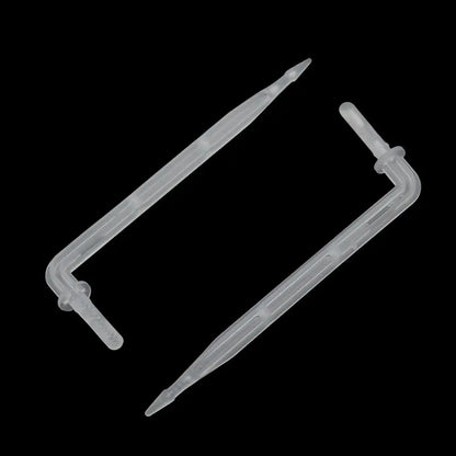 100Pcs 4mm Elbow Arrow Drippers Garden Micro Irrigation Drip Emitter 4/7mm Hose Dripper Watering to Root Dripper
