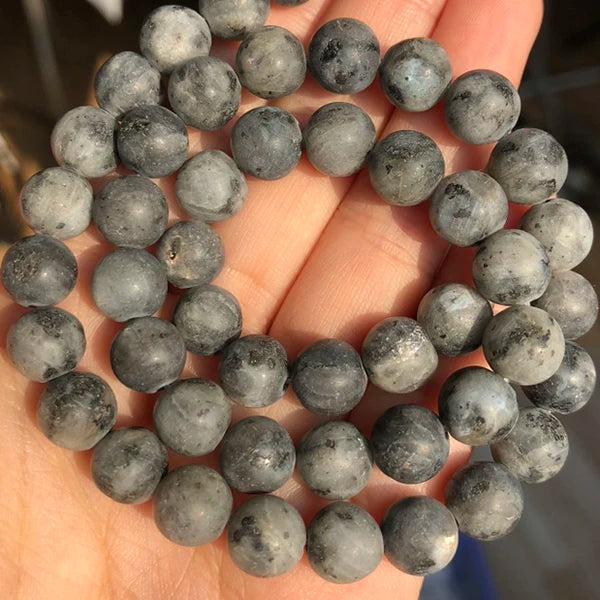 Natural Stone Beads Frost Dark Blue Cracked Dream Fire Dragon Veins Agates Beads For Jewelry Making DIY Bracelet 15‘’ 6/8/10mm