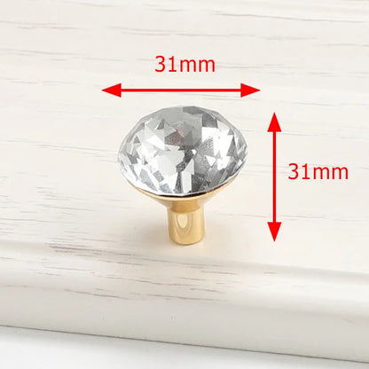KAK Luxury Diamond Crystal Handles Shoebox Cabinet Handles Closet Door  Drawer Knobs Wardrobe Pulls Pullers With Screws Hardware
