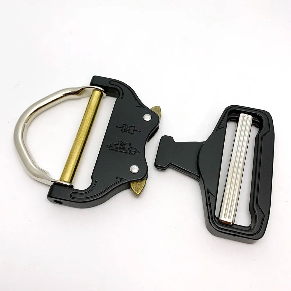 38mm/50mm metal Quick Release Buckle Tactical Belt Buckle, used for belts rucksacks bags Military Training Holsters Hunting