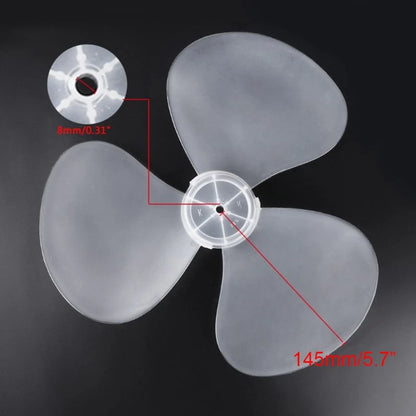 Big Wind 11/12/16inch Plastic Fan Blade 3 Leaves Stand/Table Fanner Accessories