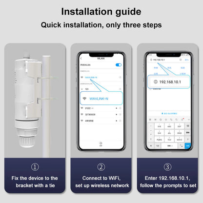 Wavlink High Power AC1200/600/300 Outdoor Wireless WiFi Repeater AP/WiFi Router Dual Dand 2.4G+5Ghz Long Range Extender POE