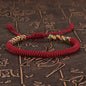Tibetan Buddhist Bracelet Unisex Handmade Braided King Kong Knot Colorful String Bracelets for Women Men Lovers Lucky Jewelry