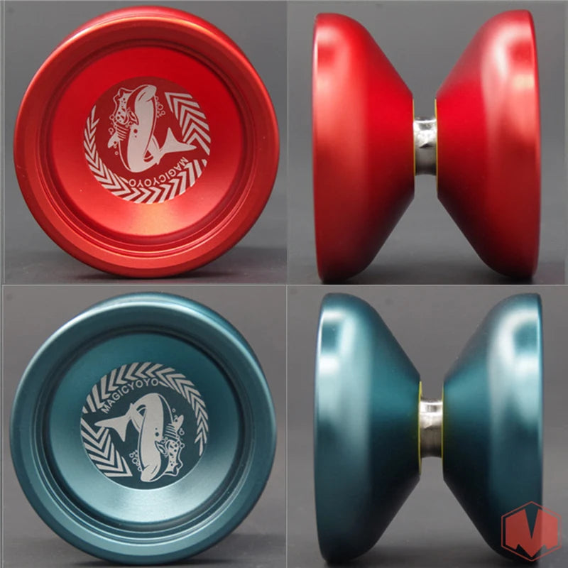 MAGICYOYO--N12 Great White Shark Delicate Touch Lasting Sleep Game Ball Promotions Classic Professional Metal YO-YO Toy Gift