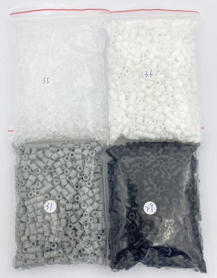 2000PCs/5MM Iron Beads Pixel Puzzle Iron Beads Mix Colors for Kids Hama Beads Perler Beads Diy High Quality Handmade Gift Toy