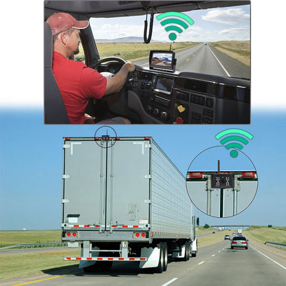 GreenYi 1280x720 High Definition AHD Wireless Truck DVR Monitor 7" Night Vision Reverse Backup Recorder Wifi Camera For Bus Car