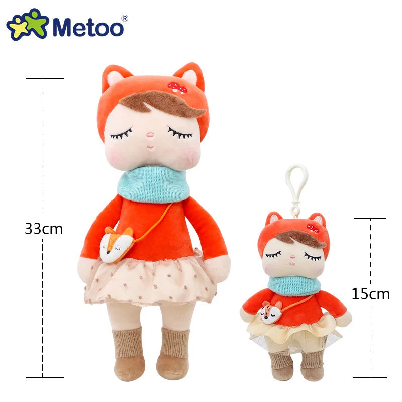 Metoo Forest Animals Plush & Stuffed Dolls Unicorn Angela Doll Rabbit Plush Toy Cute Fox Kids Soft Companion Boneca Decor Toys