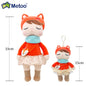 Metoo Forest Animals Plush & Stuffed Dolls Unicorn Angela Doll Rabbit Plush Toy Cute Fox Kids Soft Companion Boneca Decor Toys