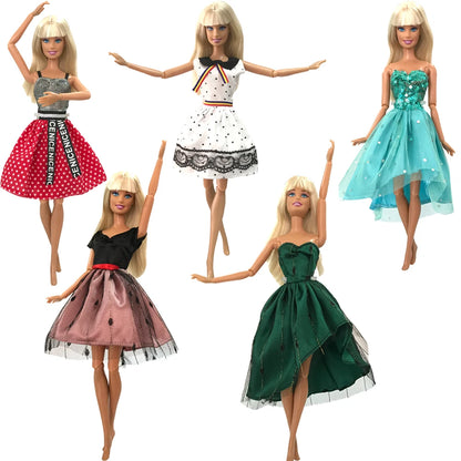 NK 1/6 Doll Princess Dress For 11.5 Inch Doll Clothes For 29CM Dolls Accessories Fashion Outfits Wear Casual Dress Gift Toy JJ