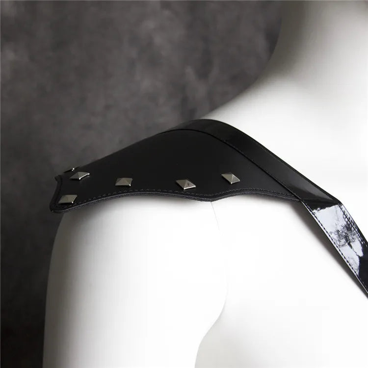 Fetish Men Leather Arm Harness Belt BDSM Gay Body Bondage Sex Lingerie Arm Harness Strap Sexual Gay Clothes for Stage Rave Club