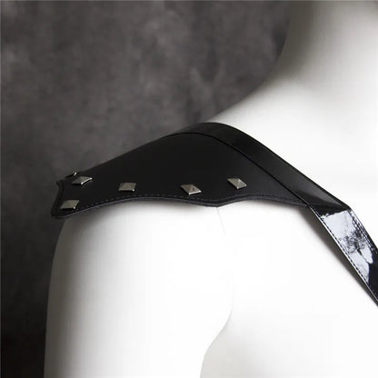 Fetish Men Leather Arm Harness Belt BDSM Gay Body Bondage Sex Lingerie Arm Harness Strap Sexual Gay Clothes for Stage Rave Club