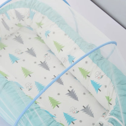 77HD Baby Crib Mosquitoes Net Portable Foldable Infant Bed Canopy Netting Folding Sleeping Cradle Insect Net Tent