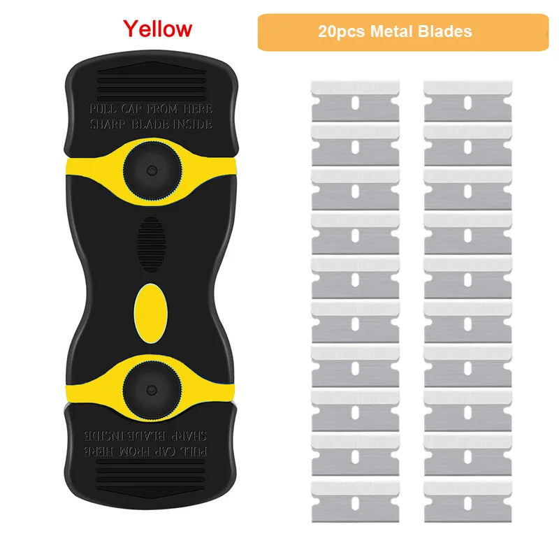 Razor Scraper Car Window Film Glue Cleaner Blade Tint Ceramic Glass Wrap Sticker Remover Kitchen Home Squeegee Tool