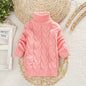 Winter Boys Sweater Kid Thick Knitted Bottoming Turtleneck Shirts Solid High Collar Cardigan High Quality Children Sweater