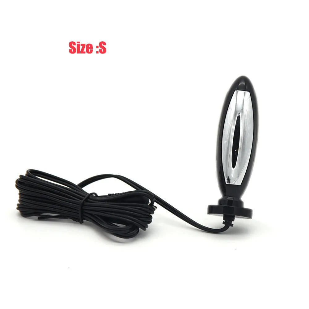 Electro Shock Anal Vaginal Plug Jump Egg Dildo Butt Plug Stimulator E-Stim Prostate Massager Electricity Accessory BDSM Sex Toy