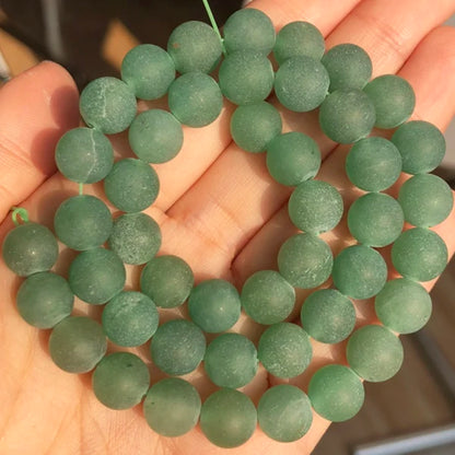 Natural Stone Beads Frost Dark Blue Cracked Dream Fire Dragon Veins Agates Beads For Jewelry Making DIY Bracelet 15‘’ 6/8/10mm