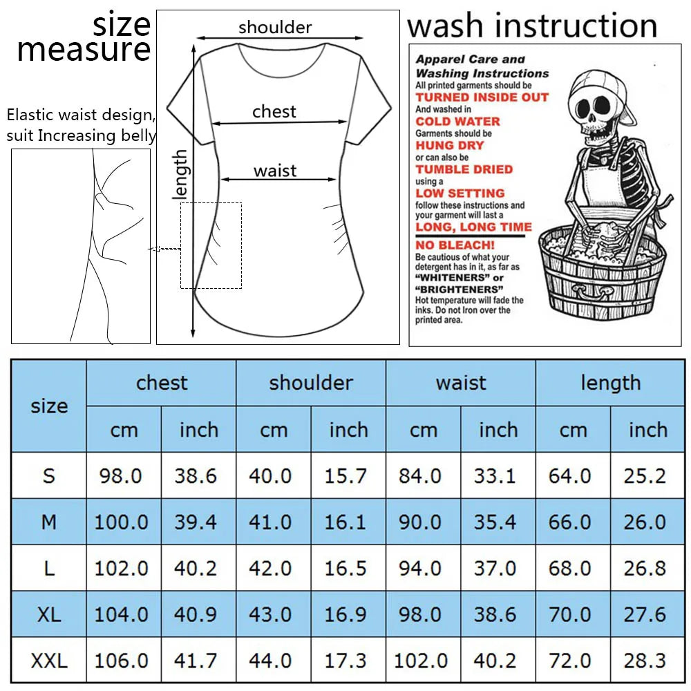 Maternity T Shirts for Women Cute Funny Graphic Pregnancy Gifts Summer Casual Mama Pregnancy Blouses Clothes