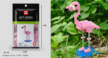 Wisehawk diamond mini building blocks animal toy bag building blocks A1-B26 dog cat bird animal series for children gifts