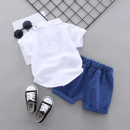 New Summer Casual Newborn Baby Boy Clothes Set animal Dinosaur Shirt Tops short Pants 2Pcs/set Kids Outfits Clothing Sets