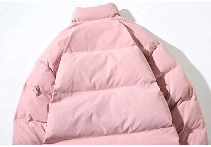 Winter Jacket Men Parkas Thicken Warm Coat Mens Stand Collar Solid Color Casual Parka Women Fashion New Streetwear 5XL