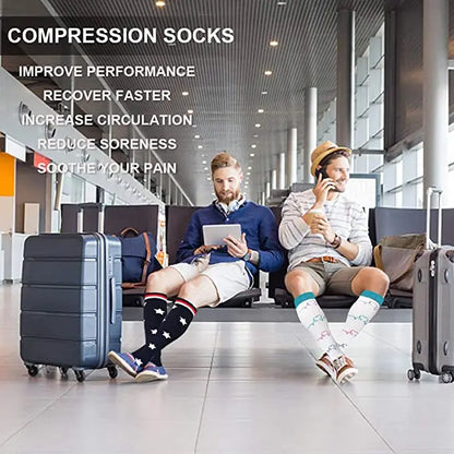 58 Style Compression Socks Medical Edema Diabetes Varicose Vein Stockings Graduated Pressure Legging Nursing Knee High Stockings
