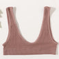 Women Push-Up Bra Small Cup Non-wire Bralette U-Neck Ribbed No-Pad Underwear Multiple Colors Crop Top Ladies Sexy Lingerie M-XL