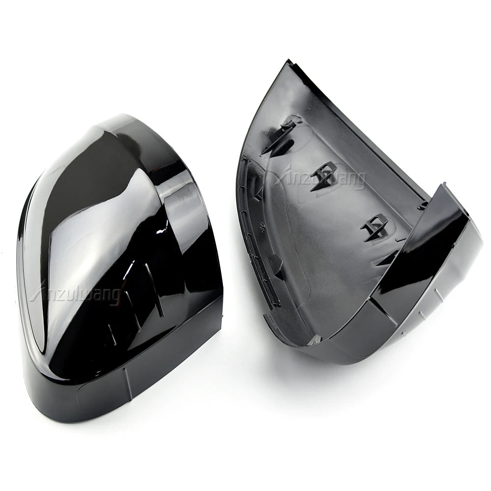 2pcs Glossy Black Side Rear View Rearview Mirror Replace Cap Cover For Audi A4 S4 RS4 B9 2016 -2020 A5 S5 RS5 8W6 Car Styling