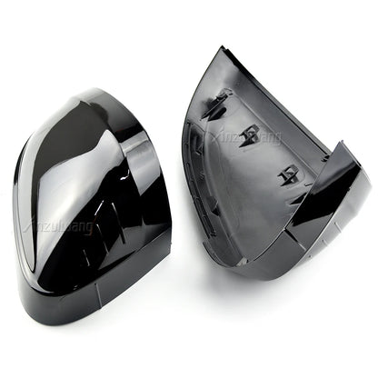 2pcs Glossy Black Side Rear View Rearview Mirror Replace Cap Cover For Audi A4 S4 RS4 B9 2016 -2020 A5 S5 RS5 8W6 Car Styling