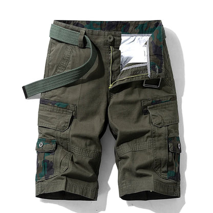 2026 Summer New Camouflage Tactical Cargo Shorts Men Khaki Jogger Military Cargo Shorts Men Cotton Casual Loose Men Shorts