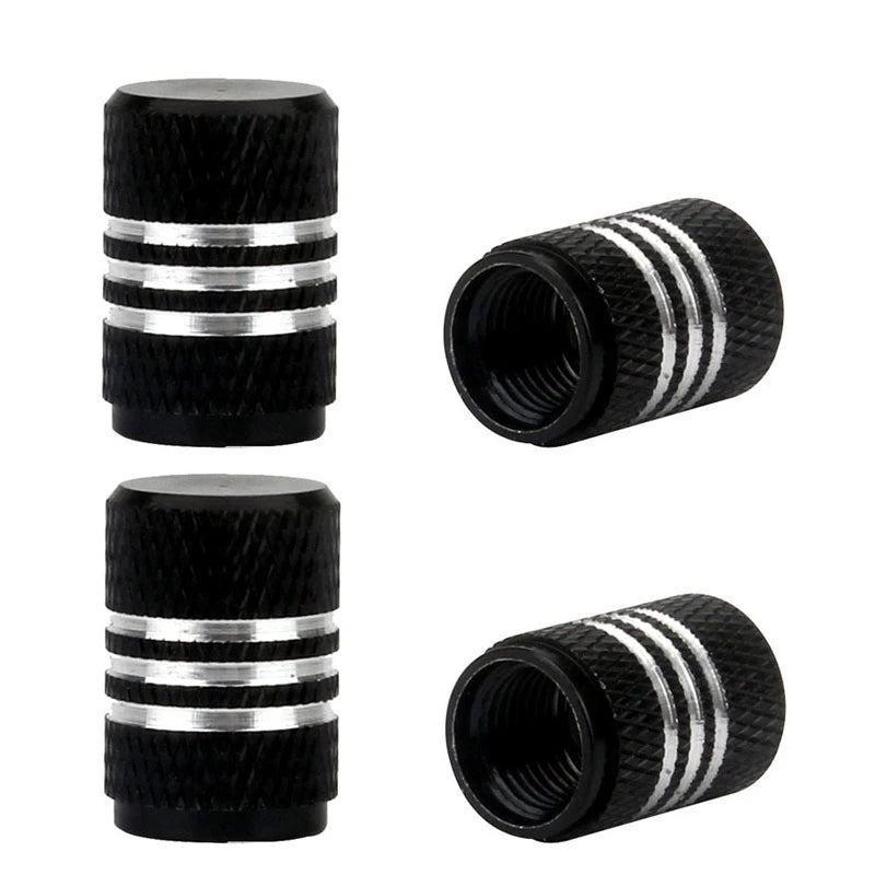 4Pcs/Lot Tire Stem Valve Caps Aluminium Car Dustproof Caps Tire Wheel Stem Air Valve Caps