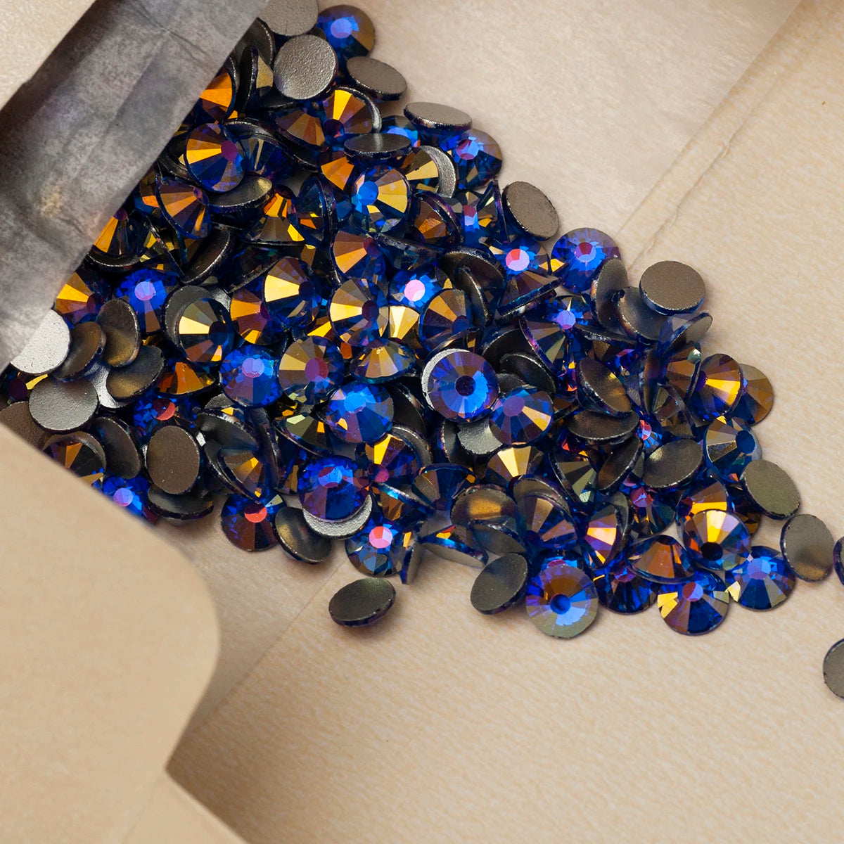 YANRUO 2058NoHF All Color SS16-SS30 Non Hot Fix Sewing Rhinestones Glass Crystal 3D Nail Art Rhinestones For Dress Clothes